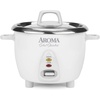 image:imageAroma Housewares Select Stainless Rice Cooker amp Warmer with Uncoated Inner Pot 14Cupcooked  3Qt ARC757SG amp Aroma 6cup cooked 15 Qt One Touch Rice Cooker White14Cupcooked  3Qt