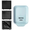 image:imageAROMA 3in1 Panini Press Sandwich Grill and Waffle Maker with Removable Ceramic Coated PlatesBlue