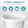 image:imageAROMA CoreCoat Rice Cooker with PopUp Food Steaming Basket 4 Cups Cooked 2 Cups UncookedLava Rock