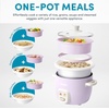 image:imageAROMA CoreCoat Rice Cooker with PopUp Food Steaming Basket 4 Cups Cooked 2 Cups UncookedLilac