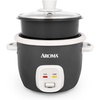 image:imageAROMA CoreCoat Rice Cooker with PopUp Food Steaming Basket 4 Cups Cooked 2 Cups UncookedLava Rock