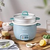 image:imageAROMA Rice Cooker 7Cup Uncooked  14Cup Cooked Steamer Grain Cooker Oatmeal Cooker Soup Maker Auto Keep Warm 3Qt Blue ARC7971BL