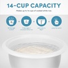 image:imageAROMA Rice Cooker 7Cup Uncooked  14Cup Cooked Steamer Grain Cooker Oatmeal Cooker Soup Maker Auto Keep Warm 3Qt Blue ARC7971BL