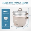 image:imageAROMA Rice Cooker 7Cup Uncooked  14Cup Cooked Steamer Grain Cooker Oatmeal Cooker Soup Maker Auto Keep Warm 3Qt Sand ARC7971SD