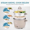 image:imageAROMA Rice Cooker 7Cup Uncooked  14Cup Cooked Steamer Grain Cooker Oatmeal Cooker Soup Maker Auto Keep Warm 3Qt Sand ARC7971SD