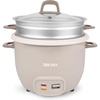 image:imageAROMA Rice Cooker 7Cup Uncooked  14Cup Cooked Steamer Grain Cooker Oatmeal Cooker Soup Maker Auto Keep Warm 3Qt Sand ARC7971SD