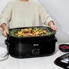 image:imageAROMA 22Qt Roaster Oven with SelfBasting Lid Fits 26lb Turkey Adjustable Temperature Settings Keep Warm Setting Stainless Steel ART832ST18 Qt Black
