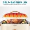 image:imageAROMA 22Qt Roaster Oven with SelfBasting Lid Fits 26lb Turkey Adjustable Temperature Settings Keep Warm Setting Stainless Steel ART832ST18 Qt Oatmeal