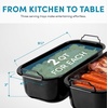 image:imageAROMA 22Qt Roaster Oven with SelfBasting Lid Fits 26lb Turkey Adjustable Temperature Settings Keep Warm Setting Stainless Steel ART832ST18 Qt Oatmeal