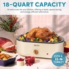 image:imageAROMA 22Qt Roaster Oven with SelfBasting Lid Fits 26lb Turkey Adjustable Temperature Settings Keep Warm Setting Stainless Steel ART832ST18 Qt Oatmeal
