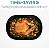 image:imageAROMA 22Qt Roaster Oven with SelfBasting Lid Fits 26lb Turkey Adjustable Temperature Settings Keep Warm Setting Stainless Steel ART832ST22 Qt Silver
